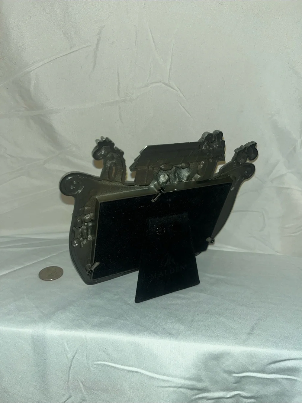 Noah's Ark Themed Wall Mirror Frame - Silver Finish